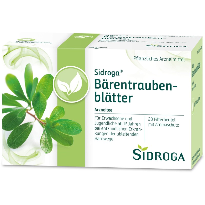 Sidroga Bärentraubenblätter Arzneitee bei entzündlichen Erkrankungen der ableitenden Harnwege, 20