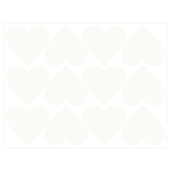 MECCANIXITY Glow in The Dark Heart Decals Decor Blue Wall