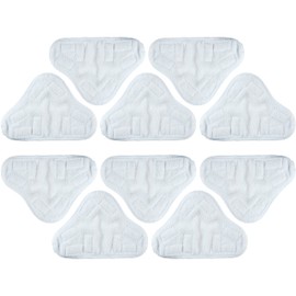 BlueStars 10-Pack H2OX5 Microfiber Steam Mop Pads Replacement – Compatible with H2O H20 Steam Mop X5 – Washable & Reusable, Exact Fit for H2O X5 Steam Cleaners