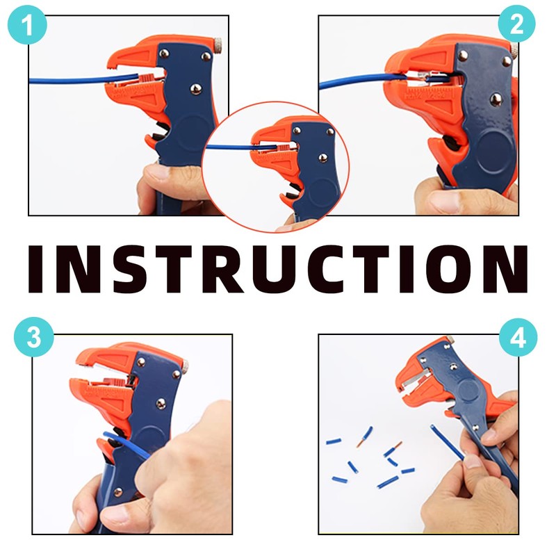 BOENFU Automatic Self Adjusting Wire Stripper, Quick Strip 2 in