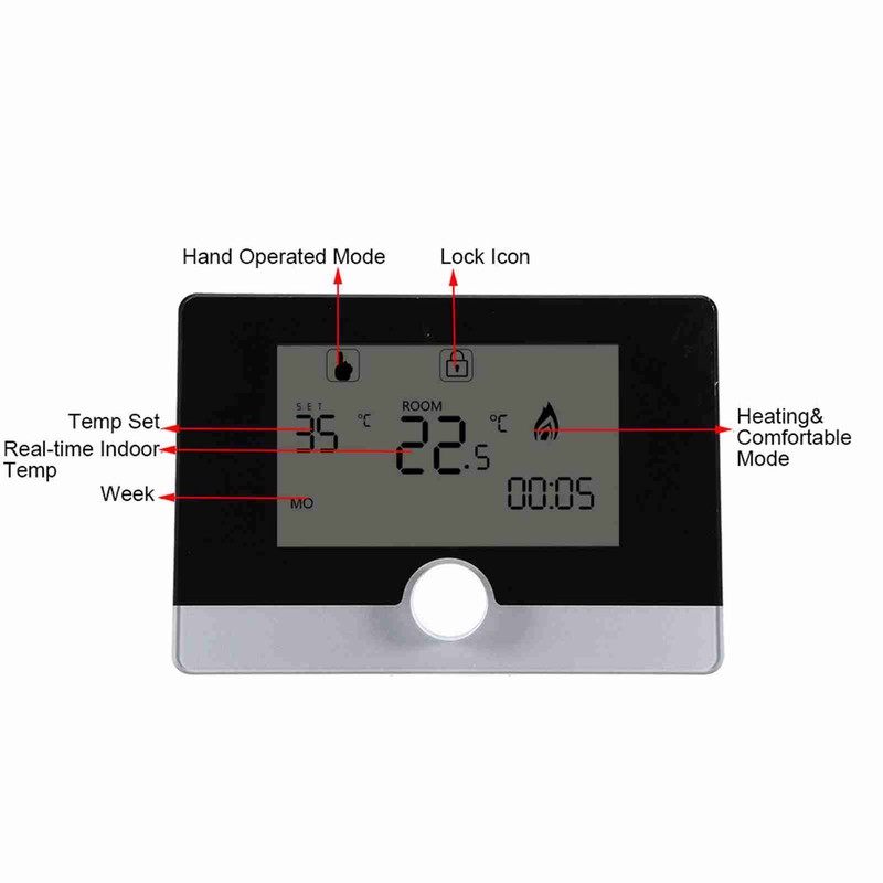 Programmable Thermostat Temperature Controller for Wall hung Boiler Heating System