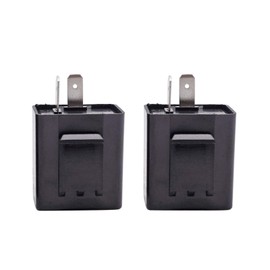 12V 2 Pins Electronic LED Flasher Relay, Motorcycle Turn Signal Relay Replacement for Motorcycle LED Indicator Light Fast Hyper Flash