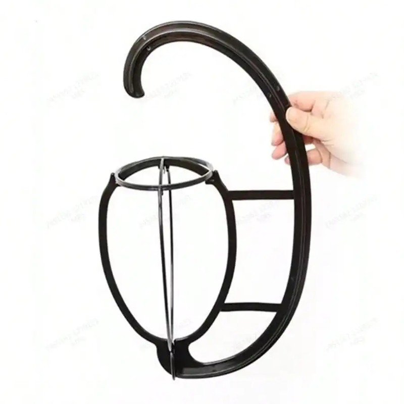 15-Inch Wig Hanger for Wig Storage – Collapsible Hanging PE