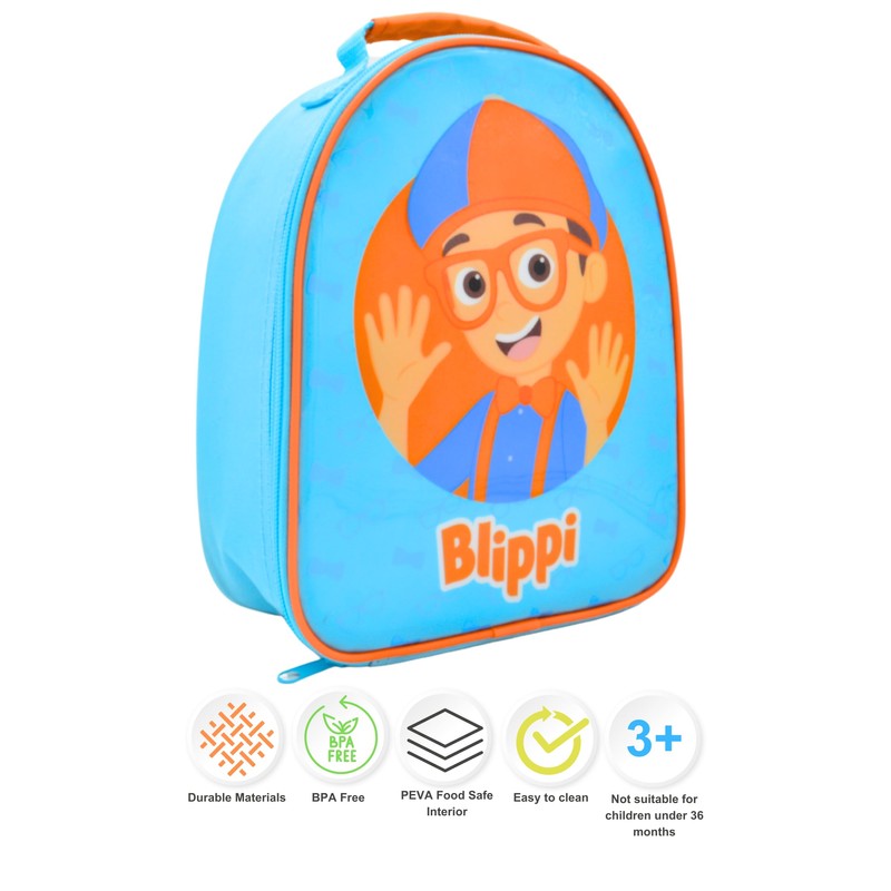 HOX 93237 Officially Licenced Blippi Lunch Bag, Polyester, 1.5 liters
