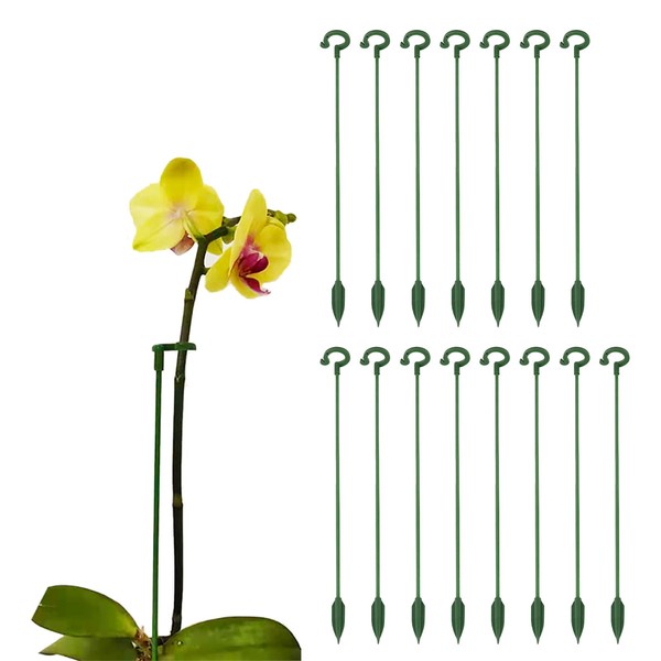 PARFCO Plant Trellis, 15 Pieces Plant Holder, Length 27 cm / 10.6 Inch Plant Support, Suitable for Potted Plants, Orchids, Roses, Lilies and Other Plants