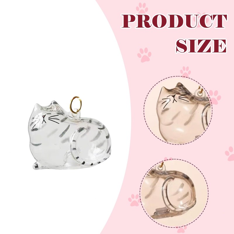 Cat Pet Keepsake Funeral Supplies: DIY Pet Fur Memory Capsule,