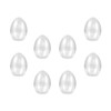 Ipetboom Clear Easter Eggs: 8pcs Clear Plastic Eggs Fillable, Candy