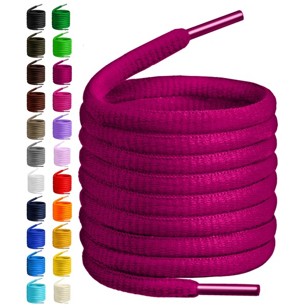 BIRCH's Oval Shoelaces 27 Colors Half Round 1/4" Shoe Laces