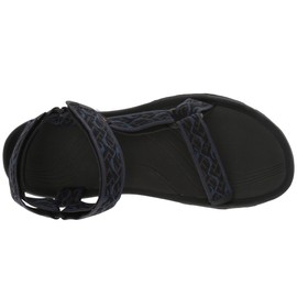 Teva Men's Hurricane 4 Sandal, Wavy Trail Navy, 8