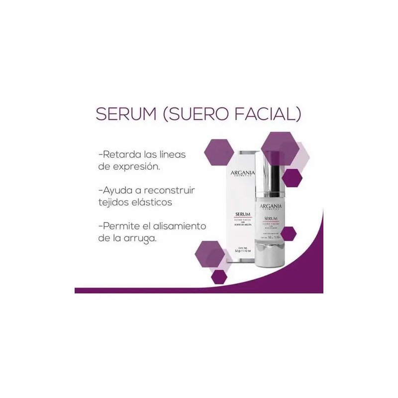 Sérum Facial Argania Cosmetics Aceite de Argán Antiarrugas 32mL