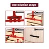 14-Piece Cabinet Hardware Jig Tool Set, Red Aluminum Alloy Cabinet
