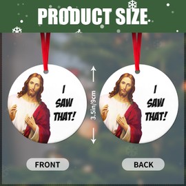 Christmas Ornaments 2024 for Men and Women, Funny Gifts for Couples, Family, Husband, Wife, Unique Birthday Gift Ideas - 2D Acrylic Christmas Decorations,Christmas Tree Ornaments (D)