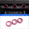 AuTK Air Conditioning, Vent Knob Cover for Honda Civic Accessories