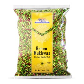 Rani Green Mukhwas (Special Digestive Treat) 7oz (200g) ~ Vegan | Indian Candy Mouth Freshener | Kosher