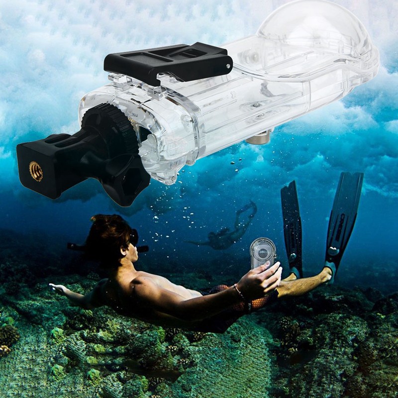 Diving Housing Case Transparent Waterproof Cover for Ricoh Theta S
