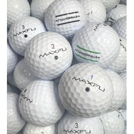 Golf Ball House…24 White Golf Balls for Max-FLI/Near Mint (AAAA) / Used-Recycled w/Mesh Bag