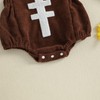 Summffie Newborn Baby Girl Football Outfit Ruffle Sleeveless Rugby Embroidery