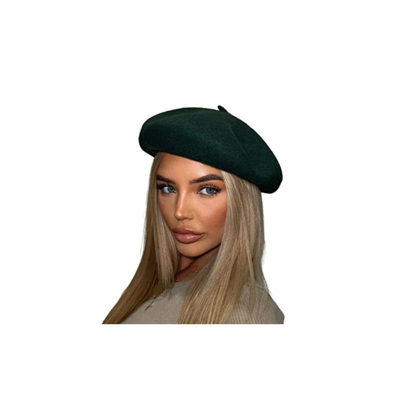 London Design 100% Wool Beret Thick Heavy 75g Plain Colours