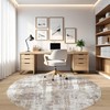 Round Rug Living Room Rugs: 5Ft Washable Circle Large Abstract