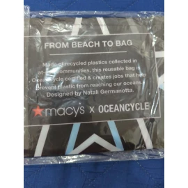 Macy's Macys x Oceancycle From Beach to Bag 1 Reusable Shopping Tote Bag Risingstar
