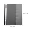 Angoily 12pcs Filing Products Office Organisation Folders Reusable Plastic Binder