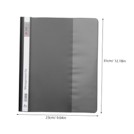 Angoily 12pcs Filing Products Office Organisation Folders Reusable Plastic Binder Sleeves Dual Design