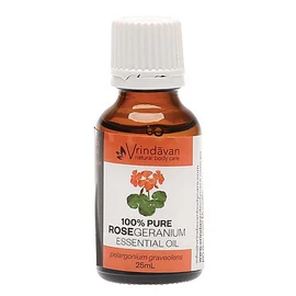 Vrindavan Rose Geranium Essential Oil 25ml