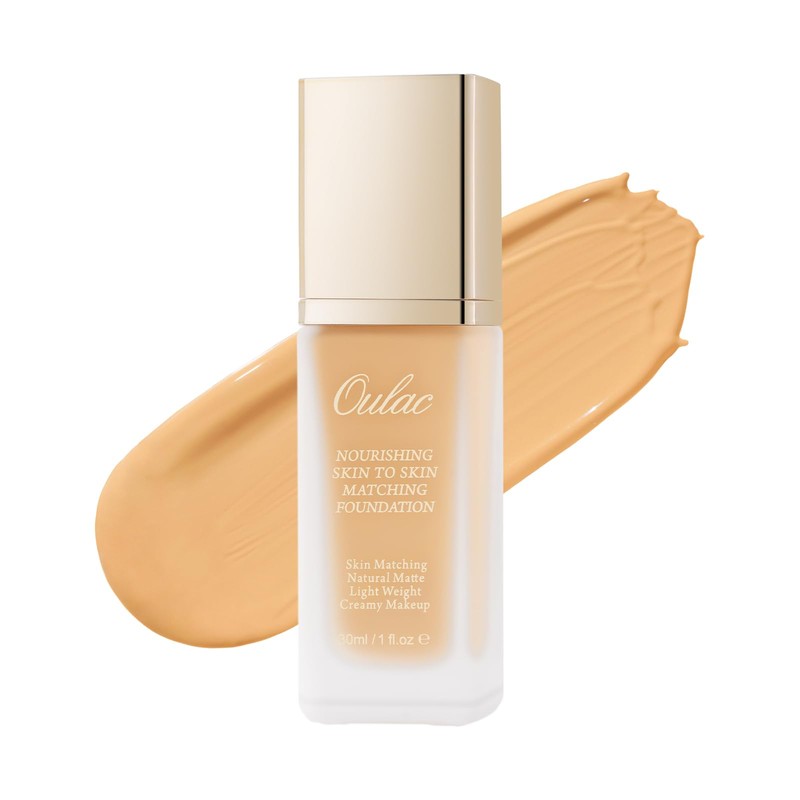 Oulac Foundation Make-up, Liquid Foundation with Aloe Vera, Liquid Foundation