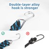 Adjustable Bungee Cords, Bungee Cords with Hooks Heavy Duty, Flat