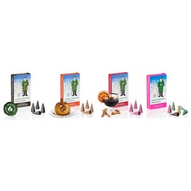 Original Crottendorfer Incense Cones, 4 Varieties in One Set, Various Fragrances