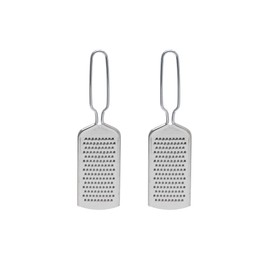 HIC Kitchen Handy Grater Zester, Japanese 420J2 Stainless Steel, Set of 2