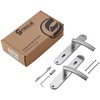 Stahlia Lia Long Plate Handle Set Brushed Stainless Steel |