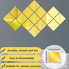 TATACLEA 16-Piece (5.91''*5.91'') Diamond-Shaped Removable Acrylic Mirror Wall Stickers, DIY