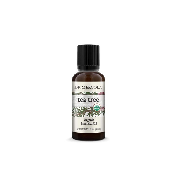 Dr. Mercola Organic Tea Tree Essential Oil (1 fl oz.), 100% Pure, Non GMO, USDA Organic