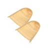 Healeved DIY Rattan Tray Woven Basket Bamboo Weaving Child Wooden