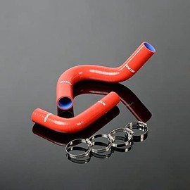 G-PLUS Silicone Radiator Coolant Hose Clamps kit Compatible with 1949-1954 Chevy Fleetline/BEL AIR V8,Red