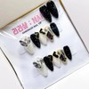Luxury st Full Stone Handmade Nail Tips - Short Oval