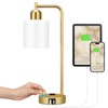 Innqoo Gold Lamp for Bedroom - Industrial Bedside Table Lamp