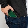 Buckle Down Men's Wallet Slytherin Crest/stripe6 Weathered Greens/Grays Bi-Fold, Multi,