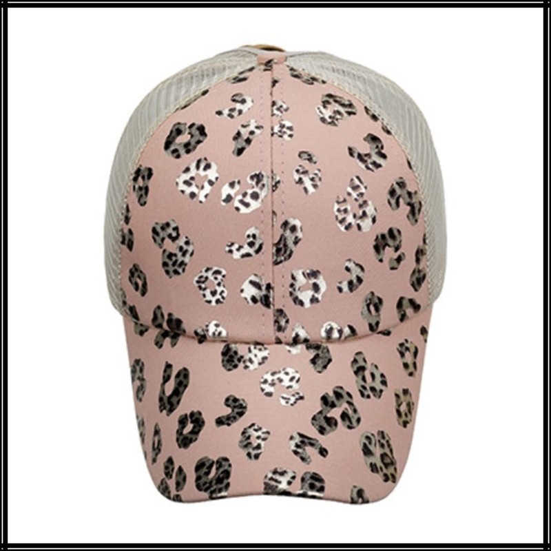 White Fang CA630 Mesh Cap, Leopard Pattern, Perforated, Hat, Sports,