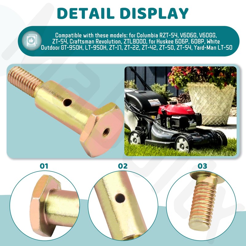 MaBoltx 638-04012A Shoulder Bolt w/Grease Fitting for MTD Cub Cadet