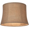 Natural Burlap Large Drum Lamp Shade 12" Top x 14"