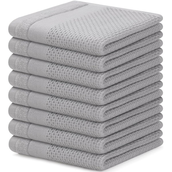 Homaxy 100% Cotton Dish Cloths, 8 Pack - 12 x