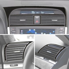 AeroBon Soft Carbon Fiber Interior Trim Compatible with 2004-2008 Acura TL Carbon Fiber Interior Trim Cover, AC Outlet Air Vent Cover Trim Set (6pcs)