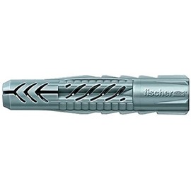 FISCHER Universal Dowels, All-Purpose Dowels Without Edge, For Optimum Hold For Fixings in Concrete, Plasterboard, Perforated Lime Brick and Much More