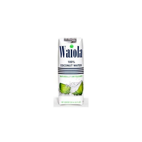 Waiola Coconut Water 8.5 Ounce (Pack of 12)