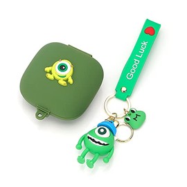 Suublg Case for Powerbeats Pro Wireless Earbuds with Doll Lanyard Carabiner, Silicone Cute Cover Protective Shockproof with Multiple Cartoon Styles of Design for Beats Powerbeats Pro