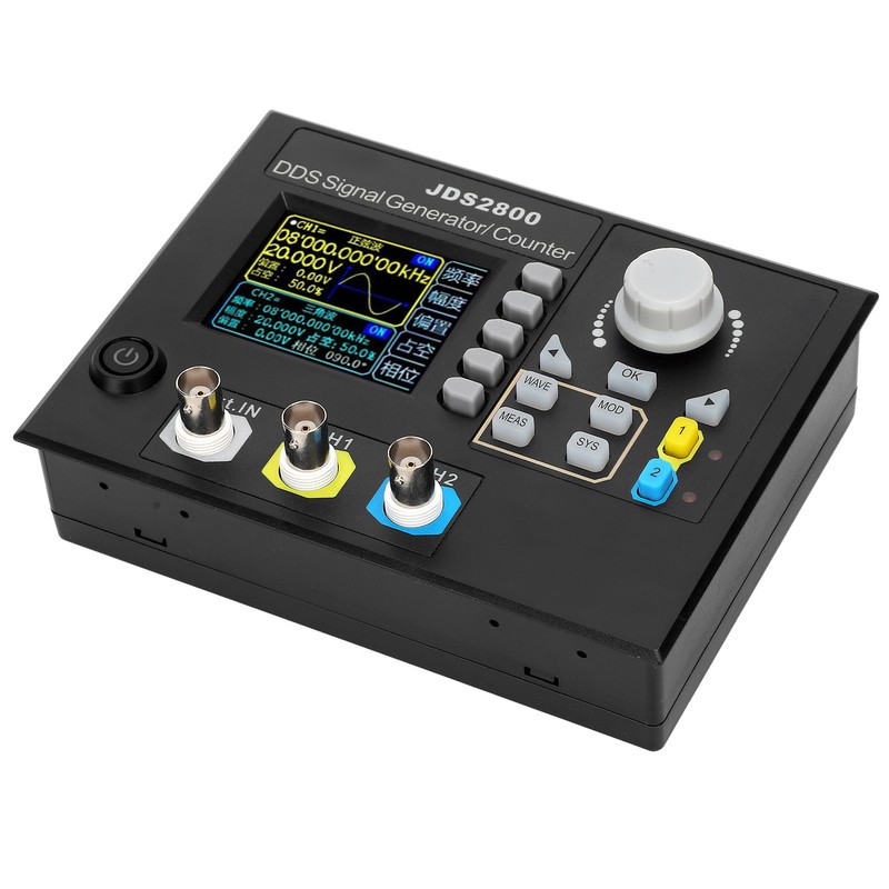 JDS2800-15MHz Function Signal Generator 2.4in LCD DDS Dual Channel Signal