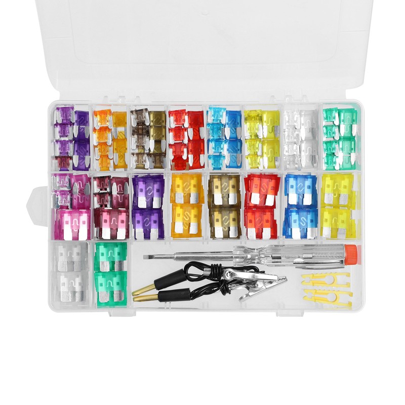 300pcs Fuses Assortment Kit Plug-in Blade with 2 Circuit Testers