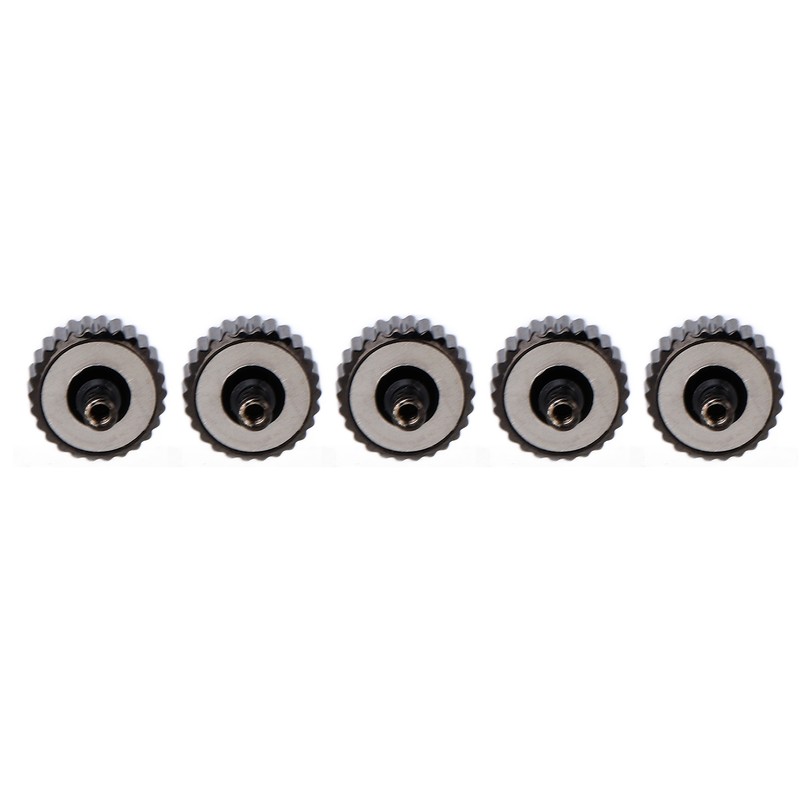 5pcs Watch Crown Steel Watch Head Repairing Parts Replacement Accessories